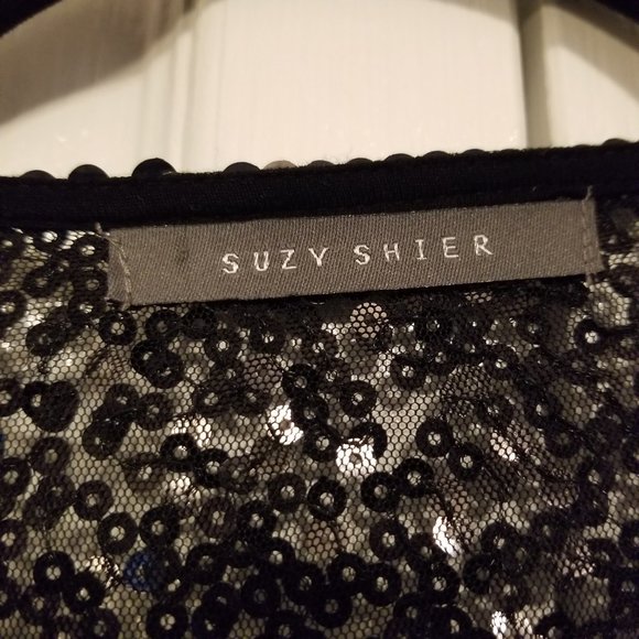 Sequin Black Shrug Cover Up Suzy Shier - Picture 5 of 8